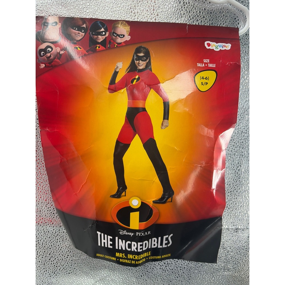 Disguise The Incredibles Mrs Incredible Elastigirl Costume Red Black Small 4-6